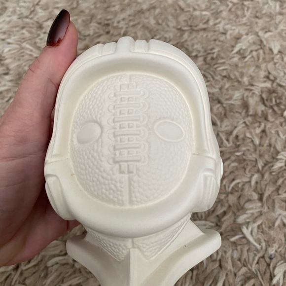 Football Sport Coin Bank Ceramic Bisque Ready To Paint Pottery Helmet DIY Craft - Picture 2 of 9